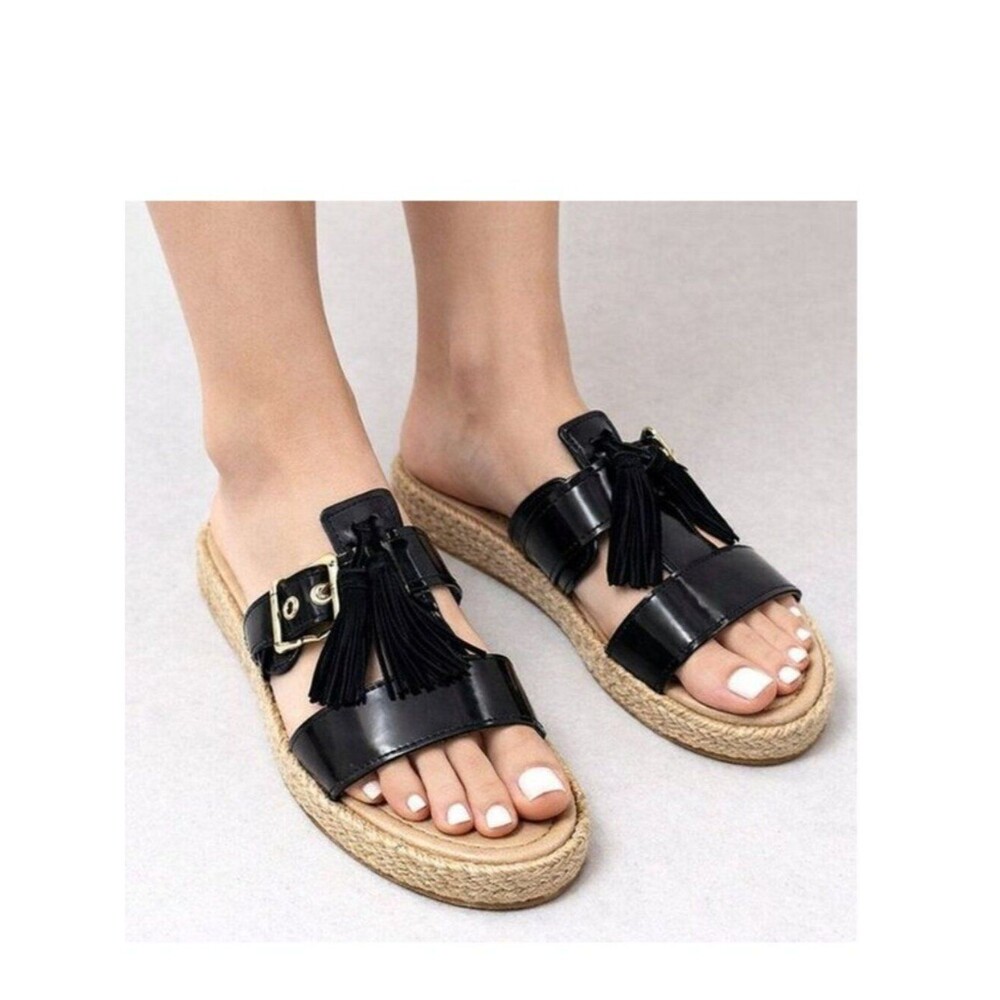 Kanna Tassel Espadrilles Sandals Size 7.5 (38) Made In Spain